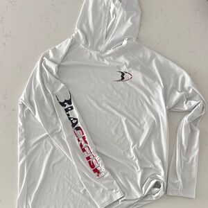 Men's White Performance Hoodie